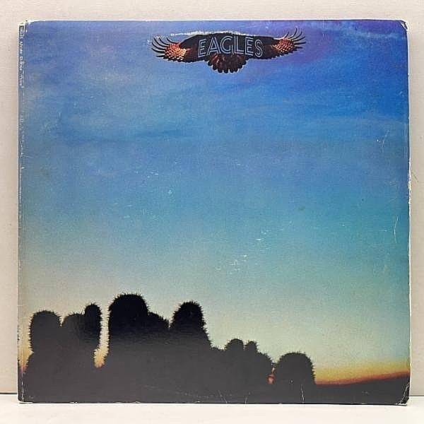 レコードメイン画像：十分概ね良好!! USオリジナル 初版 白ラベ EAGLES S.T ／ 1st ('72 Asylum) ゲートフォールド仕様 イーグルス・デビュー TAKE IT EASY ほか