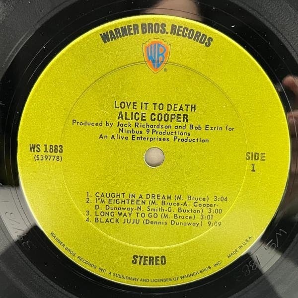ALICE COOPER / Love It To Death (LP) / Straight | WAXPEND RECORDS