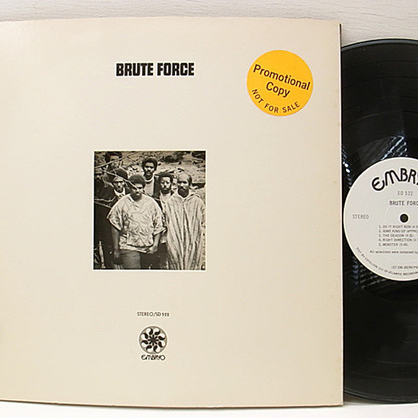 レコードメイン画像：プロモ '70 Embryo オリジナル BRUTE FORCE Same ブルート・フォース / アフロ・スピリチュアル・ジャズ・プログレ