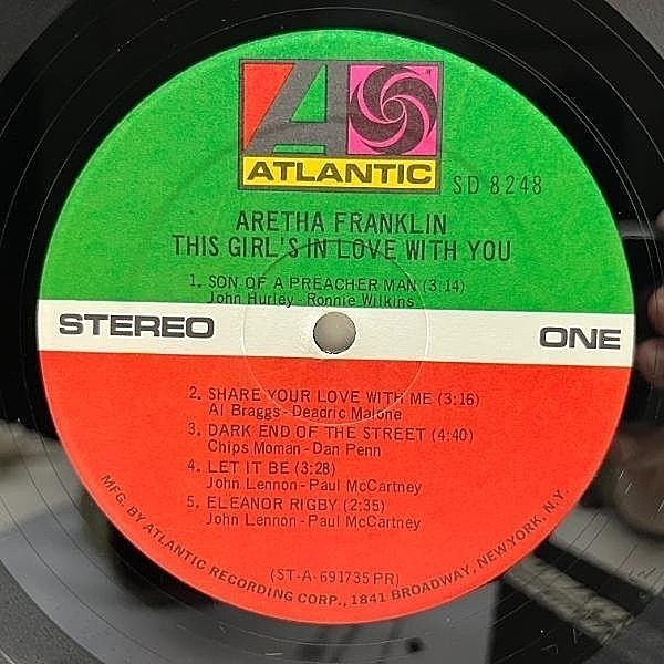 ARETHA FRANKLIN / This Girl's In Love With You (LP