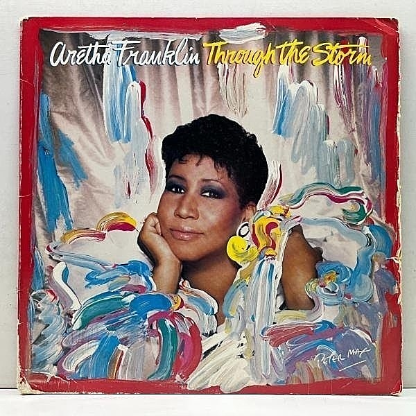 レコードメイン画像：名曲 Think の最高にファンキーな再演!! USオリジ ARETHA FRANKLIN Through The Storm ('89 Arista) w/ James Brown, Whitney Houston