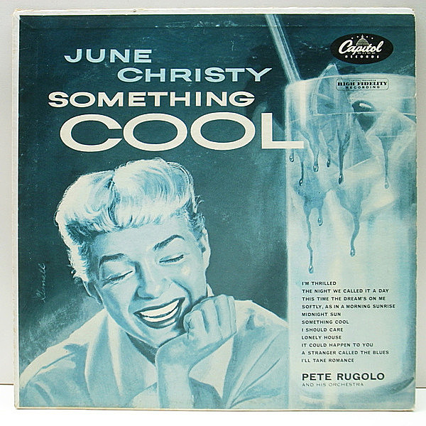 レコードメイン画像：良好盤!! MONO リング・ターコイズ USオリジナル JUNE CHRISTY Something Cool ('55 Capitol) クール・クリスティ 最高傑作