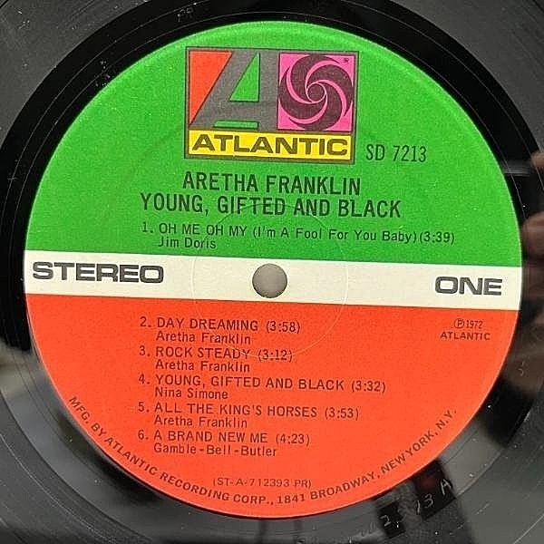 人気沸騰ブラドン Gifted Young, / FRANKLIN ARETHA And Atlantic / (LP) Black 洋楽