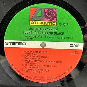 ARETHA FRANKLIN / Young, Gifted And Black (LP) / Atlantic