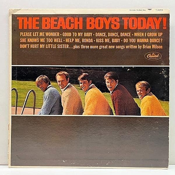 レコードメイン画像：良好盤!! USオリジナル 初版 MONO 虹リム THE BEACH BOYS Today ('65 Capitol T 2269) ビーチ・ボーイズ・トゥデイ 米 初回 モノラル