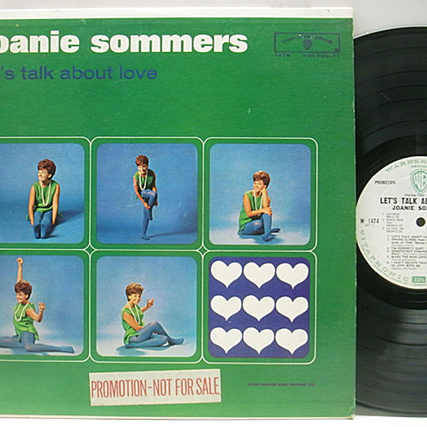 レコードメイン画像：良品!! プロモ MONO オリジナル JOANIE SOMMERS Let's Talk About Love (Warner Bros. W 1474) '62 ジャジーな好盤。