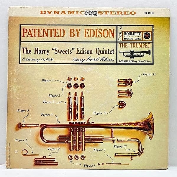 レコードメイン画像：【w/TOMMY FLANAGAN】良好盤!! 初版 マルチバー 深溝 USオリジナル HARRY EDISON Patented By ('60 Roulette) JIMMY FORREST, ELVIN JONES