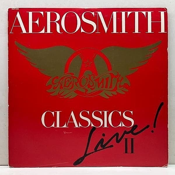 レコードメイン画像：美盤!! JPNオリジナル AEROSMITH Classics Live II '84年オルフェム・シアターでのライブ演奏 (CBS・Sony 28AP 3359) Walk This Way ほか