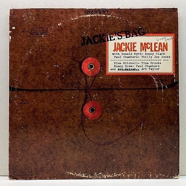 レコードメイン画像：良好盤!! US初期プレス LIB/UAリム JACKIE McLEAN Jackie's Bag (Blue Note BST 84051) w/ Tina Brooks, Donald Byrd, Sonny Clark