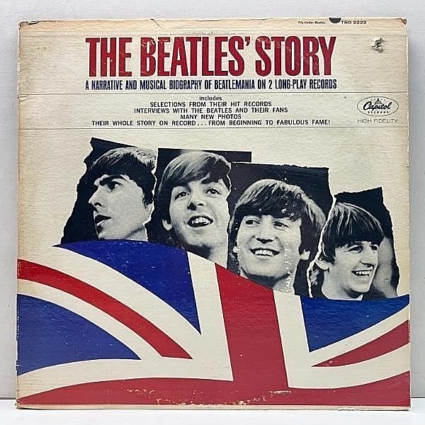 レコードメイン画像：良好盤!! MONO 初版 虹ツヤ USオリジナル THE BEATLES The Beatles' Story ('64 Capitol) ビートルズ物語 米 初回プレス 2LP