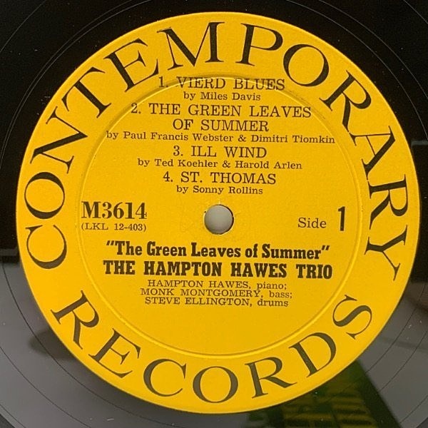 HAMPTON HAWES / The Green Leaves Of Summer (LP