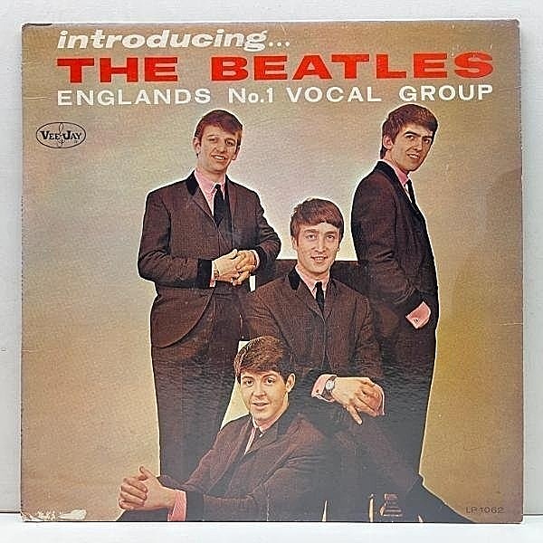 レコードメイン画像：希少【MONO 黒ラベ 深溝／Version 2 最初回プレス】US初期 THE BEATLES Introducing ('63 VeeJay) ビートルズ モノラル LP プレイ良好！