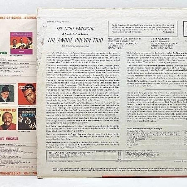 ANDRE PREVIN / RED MITCHELL / FRANKIE CAPP / The Light Fantastic, A