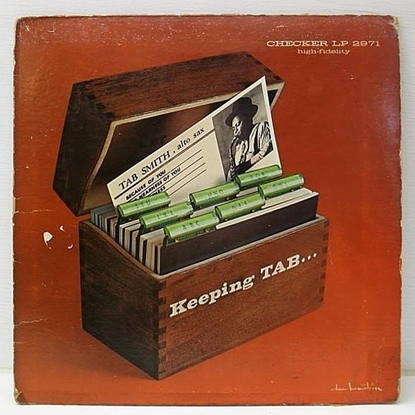 レコードメイン画像：初回 両溝MONO オリジナル TAB SMITH Keeping Tab ('59 Checker) PLAY概ね良し!!