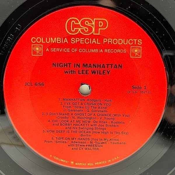 LEE WILEY / BOBBY HACKETT / JOE BUSHKIN / Night In Manhattan