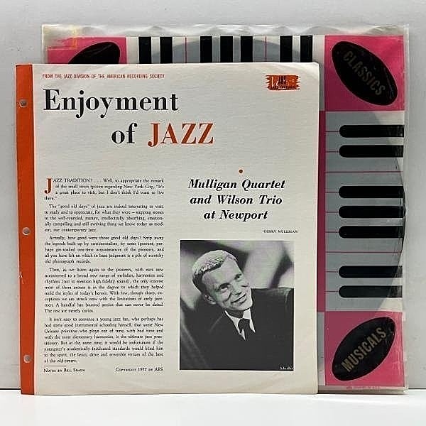 レコードメイン画像：冊子完品【コレでしか聴けないRVG刻印】良好!! FLAT, MONO 深溝 TEDDY WILSON Trio & GERRY MULLIGAN Quartet At Newport (ARS G-434)