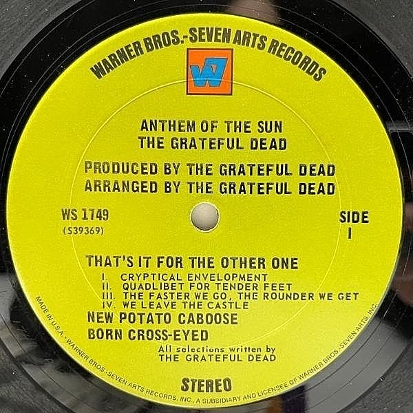 グレイトフルデッド 名盤 レコード アンセムオブザサン USオリジナル盤 GRATEFUL DEAD / Anthem Of The Sun (LP) / Warner Bros