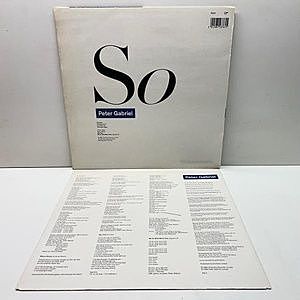 PETER GABRIEL / So (LP) / Virgin | WAXPEND RECORDS