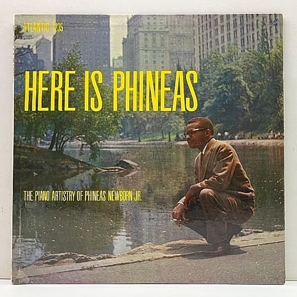 レコードメイン画像：レアな良好品!! MONO 手書きRVG 黒銀ラベ USオリジナル PHINEAS NEWBORN JR. Here is Phineas ('56 Atlantic) 初リーダー作 BURT GOLDBLATT