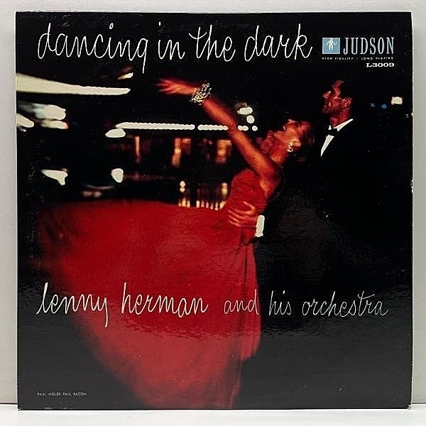 レコードメイン画像：美品 MONO 深溝 USオリジナル LENNY HERMAN Dancing In The Dark ('57 Judson) Paul Baconが手がけたジャケットも魅力大！