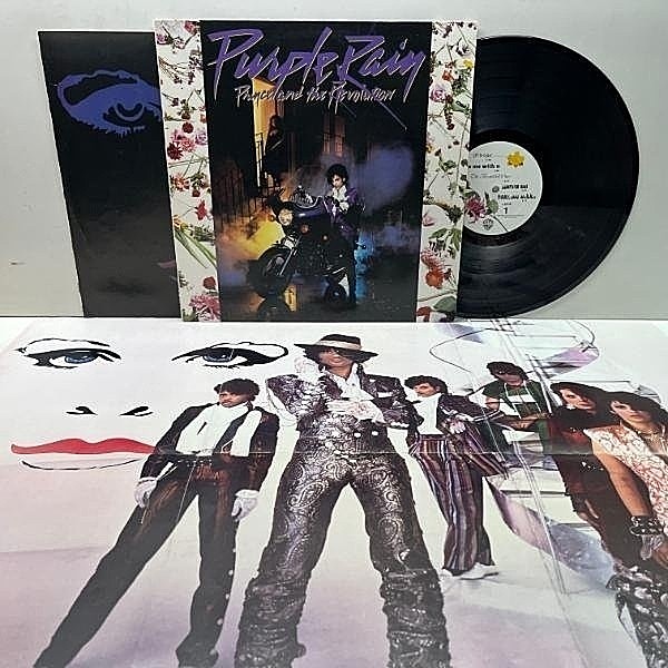 レコードメイン画像：【ポスター＆インナー完品】良好!! USオリジナル PRINCE Purple Rain (Warner P-13021) SLM刻印 プリンス／パープル・レイン 米 LP