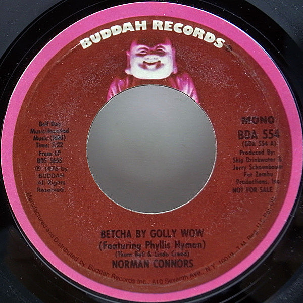 レコードメイン画像：7 プロモ オンリー MONO & STEREO オリジナル NORMAN CONNORS Betcha By Golly Wow メロウ・ソウル 45RPM