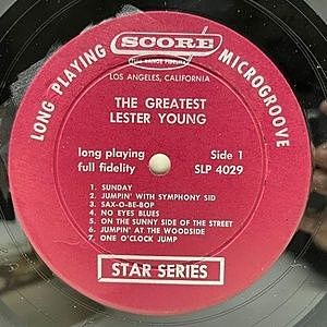 テスト　レスターヤング Lester Young / レスター・ヤング / S.T. (MG N-1022