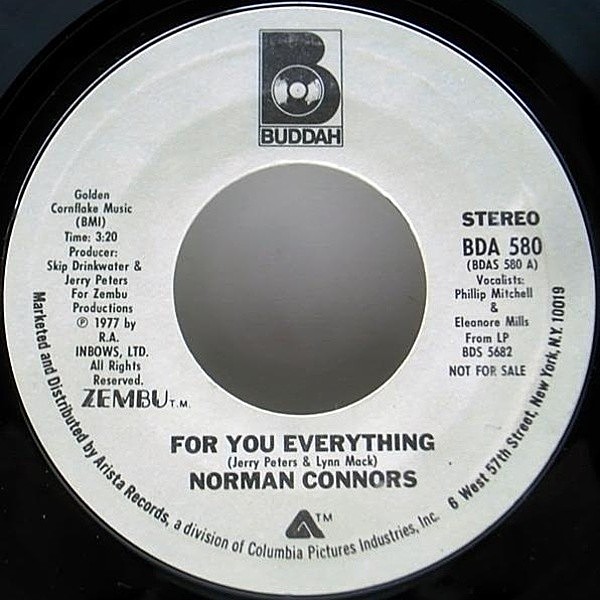 NORMAN CONNORS / For You Everything (7) / Buddah | WAXPEND