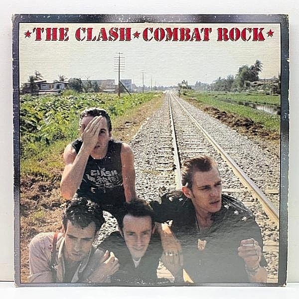 レコードメイン画像：概ね良好!! 初版 FE規格 カスタムLbl. MASTERDISK刻印 USオリジナル THE CLASH Combat Rock ('82 Epic FE 37689) Rock The Casbah ほか
