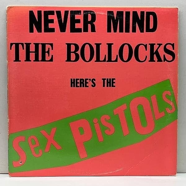 レコードメイン画像：レア・初回オンリー『SUB-MISSION印刷なし＆ステッカー付き』US 完全オリジナル SEX PISTOLS Never Mind The Bollocks Here's ('77 Warner)