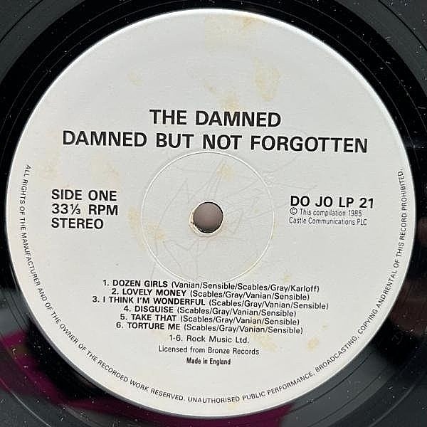 Damned but Not Forgotten (1985) Rare and Unreleased Tracks Import Vinyl