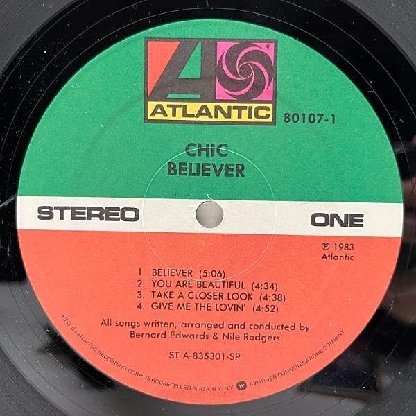 CHIC / Believer (LP) / Atlantic | WAXPEND RECORDS
