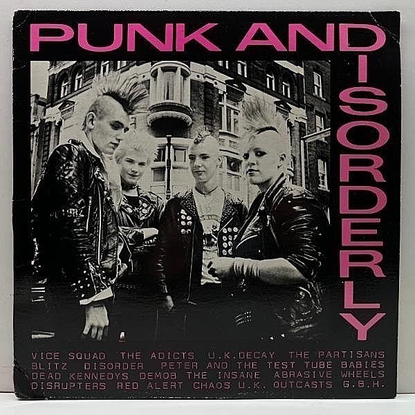 レコードメイン画像：【英国ハードコアパンク名コンピ】USオリジナル VARIOUS Punk And Disorderly ('82 Posh Boy) DISORDER, DEAD KENNEDYS, CHAOS U.K ほか