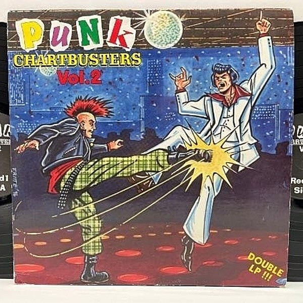 レコードメイン画像：Germanyプレス 2枚組 VARIOUS Punk Chartbusters Vol. 2 オアシス, フランス・ギャル, ボブ・ディランなど有名曲PUNKカヴァー多数 メロコア
