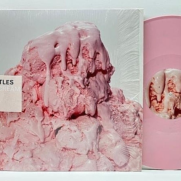 レコードメイン画像：シュリンク美品!! 12インチ 限定ストロベリーヴァイナル仕様 UKオリジナル BATTLES Ice Cream ('11 Warp) MATIAS AGUAYO バトルス