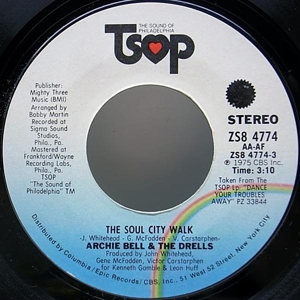 レコードメイン画像：MODERN SOUL／DISCO CLASSIC 7インチ ARCHIE BELL The Soul City Walk / King Of The Castle オリジナル