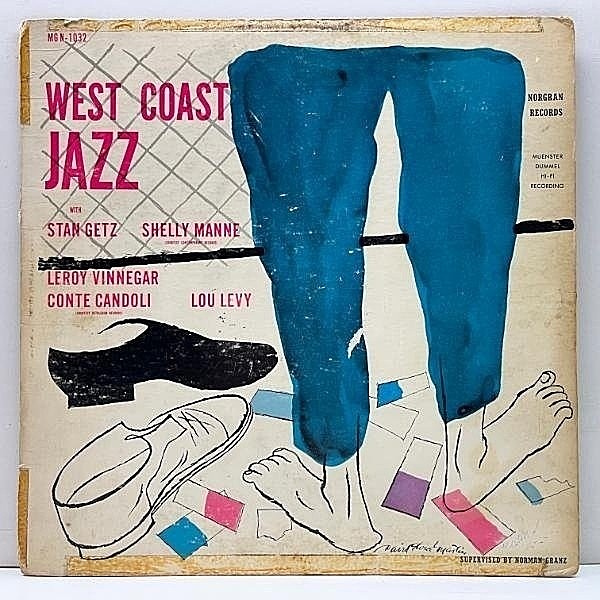 レコードメイン画像：US 完全オリジナル MONO 黄Norgran 深溝 STAN GETZ West Coast Jazz ('55 Norgran) 西勢との華麗なモダンジャズ秀作