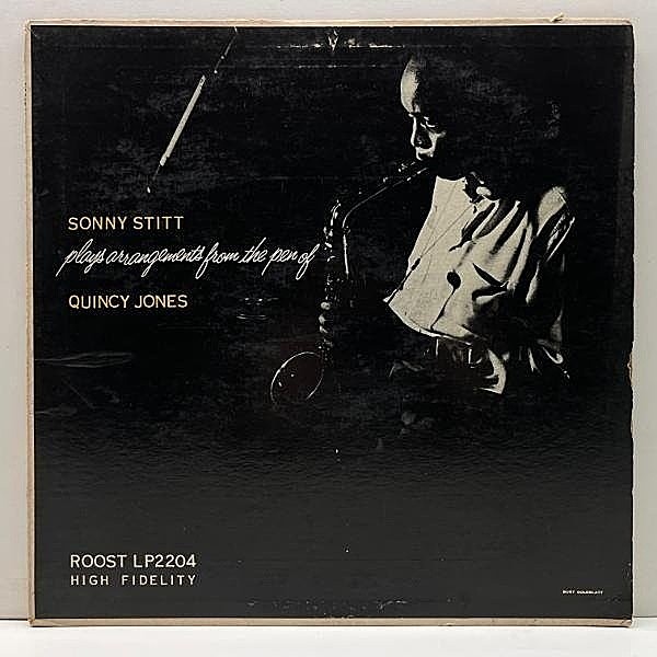 レコードメイン画像：USオリジナル MONO 深溝 SONNY STITT Plays Arrangements From The Pen Of Quincy Jones ('57 Roost) 絶頂期の最高傑作 プレイは十分良好