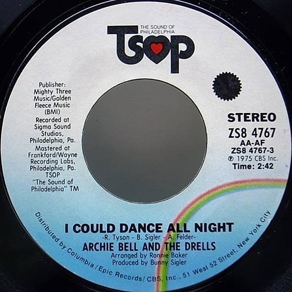 レコードメイン画像：MODERN SOUL／DISCO CLASSIC 7インチ ARCHIE BELL I Could Dance All Night w/ King Of The Castle オリジナル