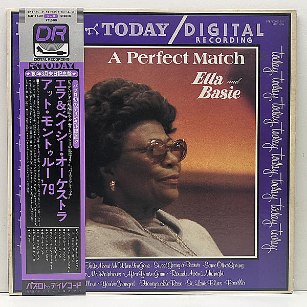 レコードメイン画像：美盤!! 帯付き 国内 ELLA FITZGERALD & COUNT BASIE A Perfect Match ('80 Pablo) モントゥルー・ジャズ・フェスティヴァル実況録音盤
