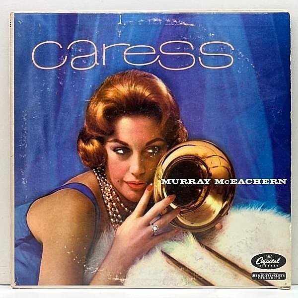 レコードメイン画像：USオリジナル MONO 初版ターコイズ MURRAY McEACHERN Caress ('57 Capitol T 899) マレー・マッキーチャン 珍盤!! 米 初回 モノラル