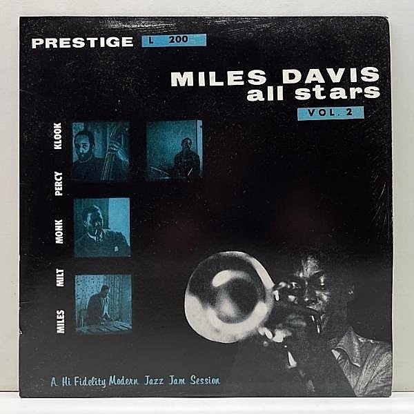 レコードメイン画像：極美盤!! USプレス 10インチ MILES DAVIS ALL STARS Vol.2 (Prestige LP 200) 喧嘩セッション Thelonious Monk, Milt Jackson, Percy Heath