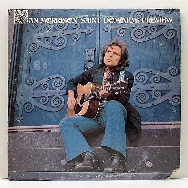 レコードメイン画像：良好盤!! USオリジナル 初版 緑ラベ 両面1マト VAN MORRISON Saint Dominic's Preview ('72 Warner) 専用インサート完品 ヴァン・モリソン