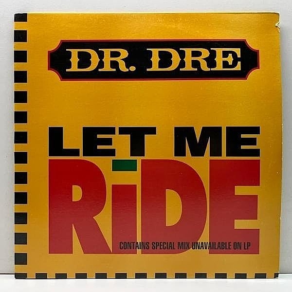 レコードメイン画像：【PARLIAMENTネタ】良好!! EUオリジナル 12インチ DR. DRE Let Me Ride ('93 Interscope) 名盤『The Chronic』からのクラシック G-FUNK