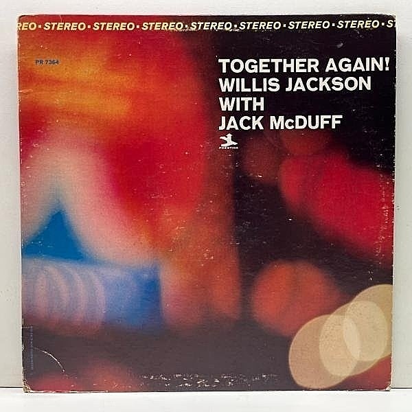 レコードメイン画像：美再生!! MONO VANGELDER刻印 紺ラベ USオリジナル WILLIS JACKSON With JACK MCDUFF Together Again ('65 Prestige) コテコテソウルジャズ