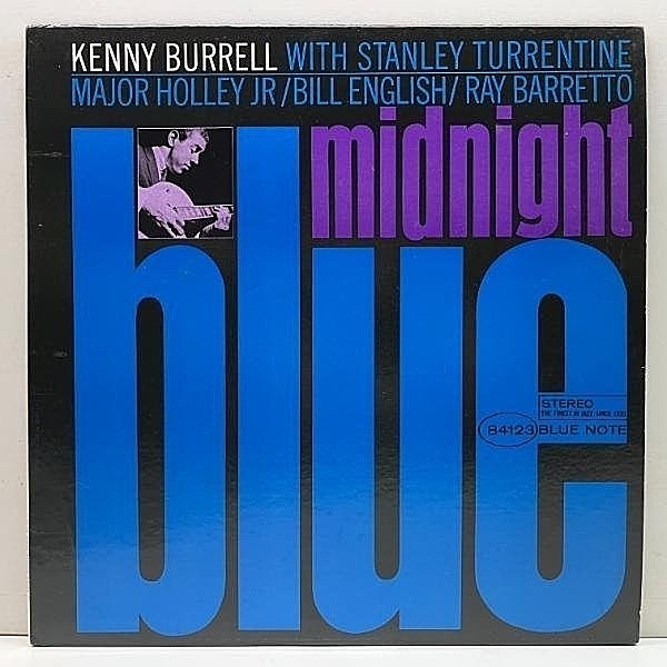 レコードメイン画像：美品!!【VANGELDER刻印】US初期プレス KENNY BURRELL Midnight Blue (Blue Note BST 84123) w/ STANLEY TURRENTENE, RAY BARRETTO