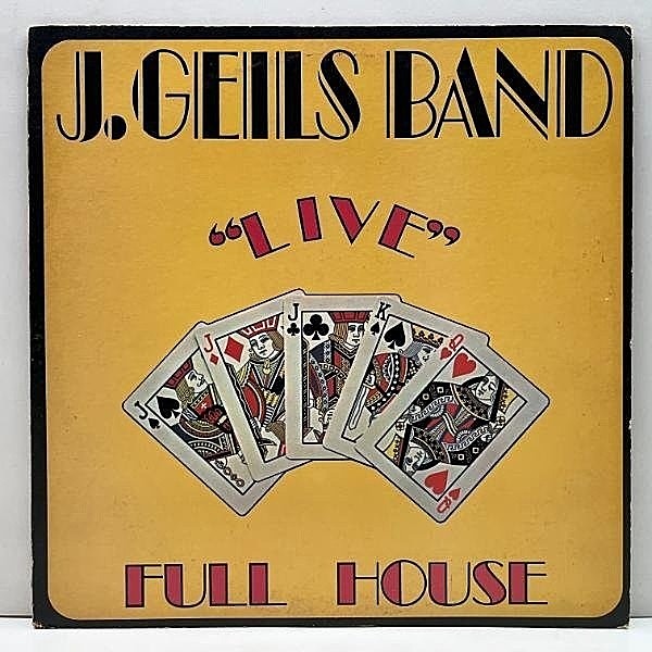 レコードメイン画像：【本場デトロイトでR&Bをロールさせる白熱の好演】美盤!! JPNオリジナル J. GEILS BAND Live Full House ('72 Atlantic) 解説シート付属
