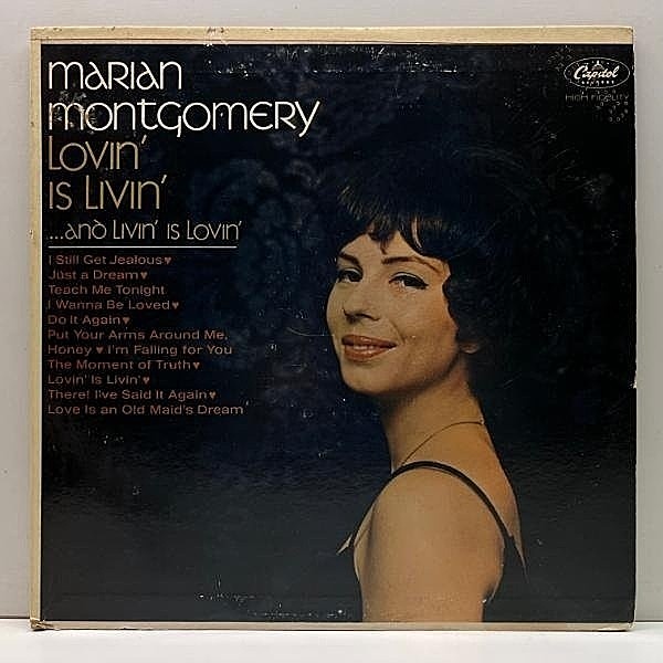 レコードメイン画像：プロモ MONO 美再生!! USオリジナル MARIAN MONTGOMERY Lovin' Is Livin' ('64 Capitol) 渡欧前に米国で残したキャリア初期のアルバム