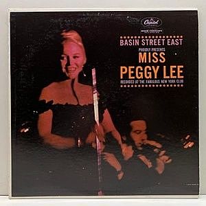 レコード画像：PEGGY LEE / Basin Street East / Miss Peggy Lee Recorded At The Fabulous New York Club