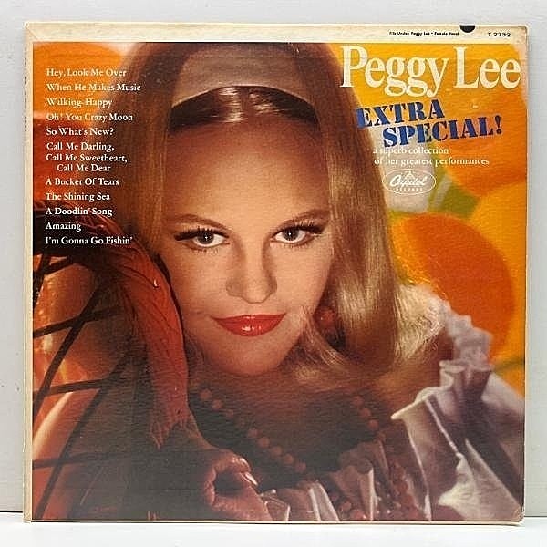 レコードメイン画像：美盤!! MONO 初版 虹リム USオリジナル PEGGY LEE Extra Special ('67 Capitol) arr. Quincy Jones, Dave Grusin, Billy May